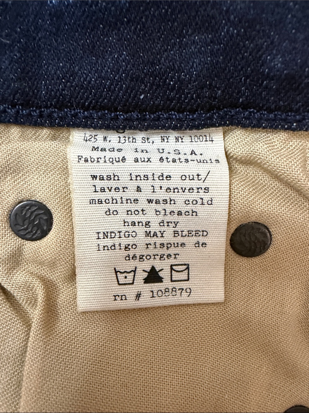 New Rag and Bone Acid Wash Skinny Jeans - Size 26 - Grunge Edgy Premium Denim - Picture 15 of 15